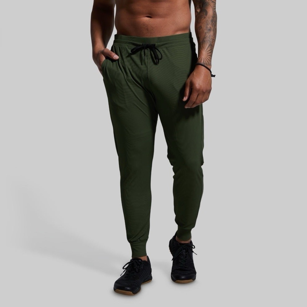Born Primitive Recovery Athletic Activewear Green Joggers Men's Large